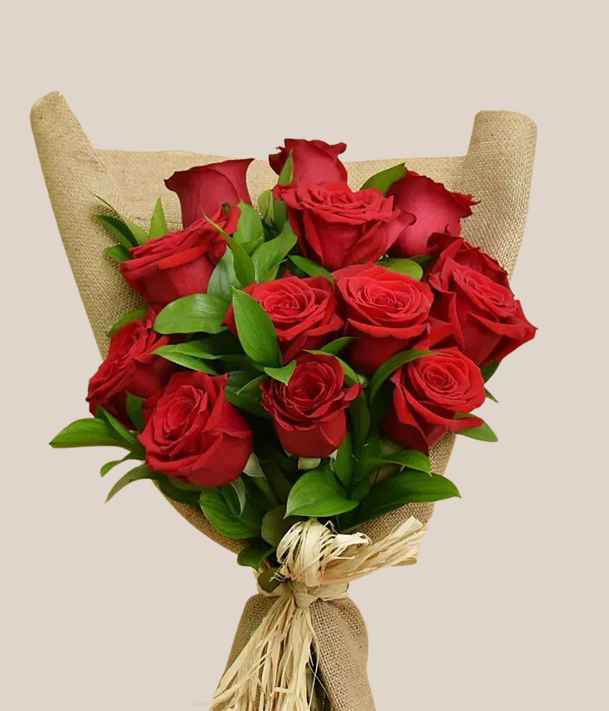 12 Red Roses Bouquet And Chocolates