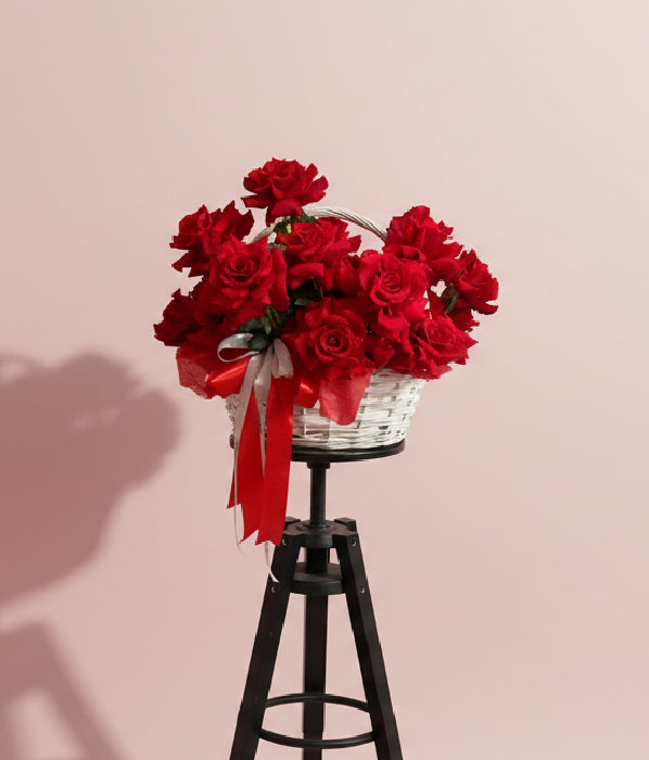 Rose Red Basket