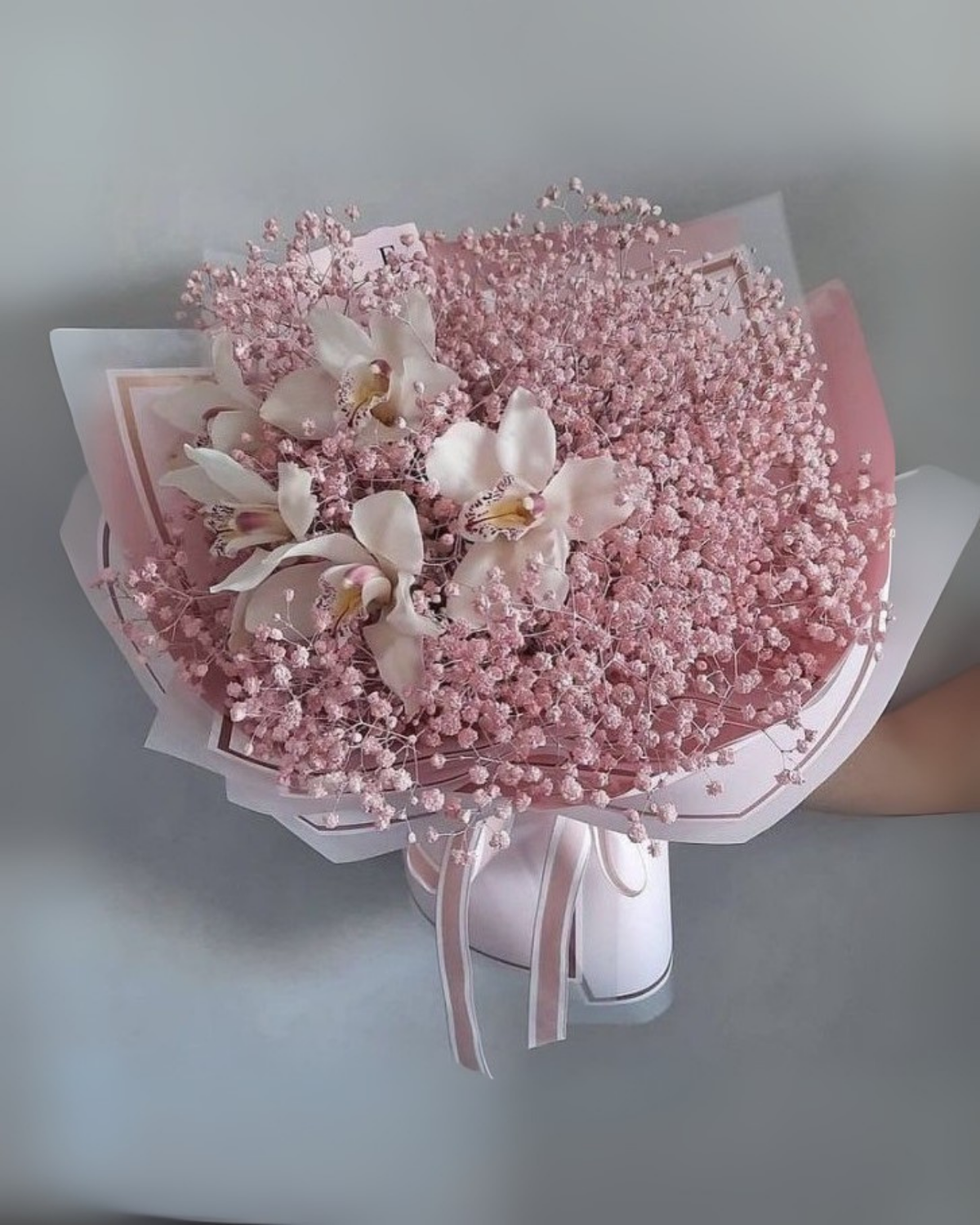 Pink gypso boquet