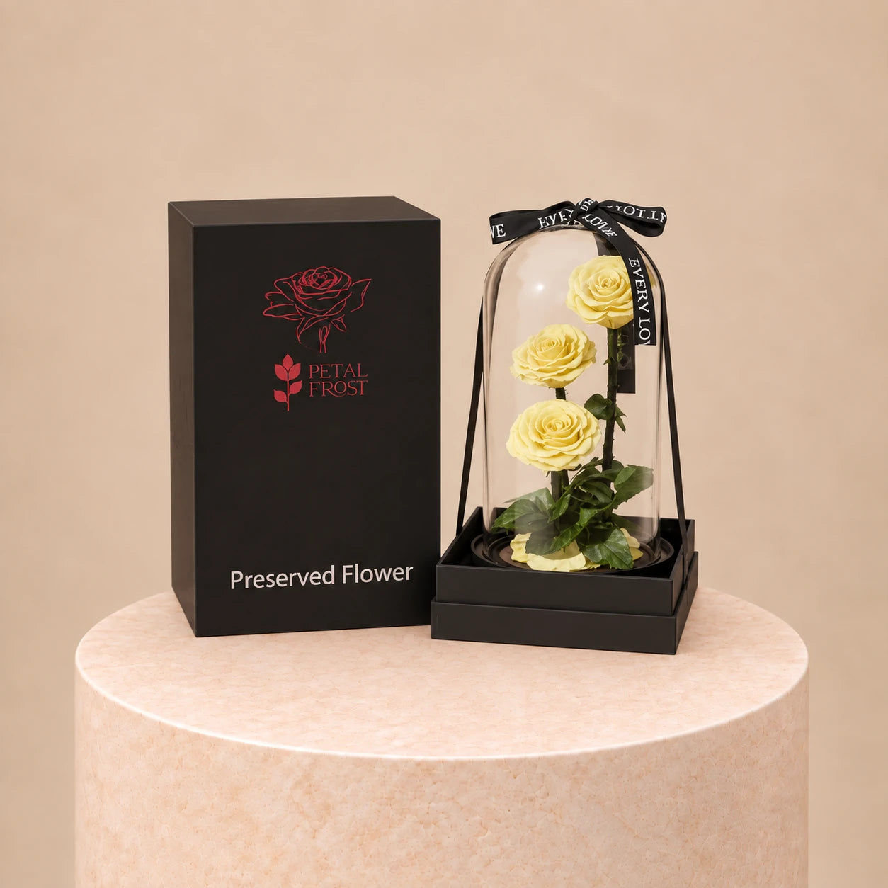3 Preserved Yellow Rose (WebP Optimized)