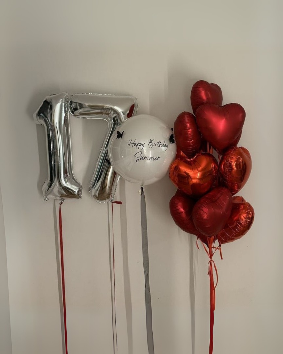 Sweet 17 ballons