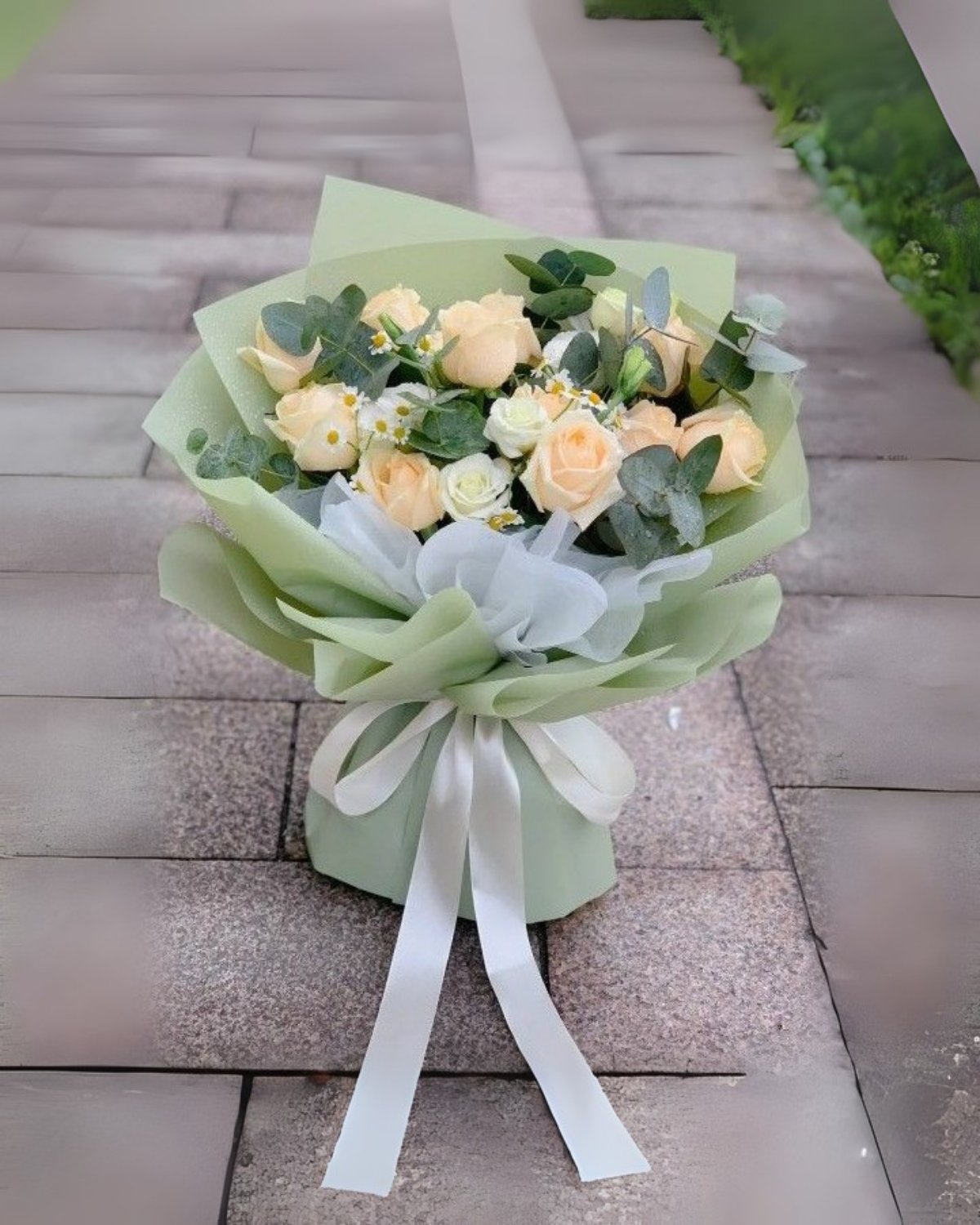 Bouquet of cream dela cream