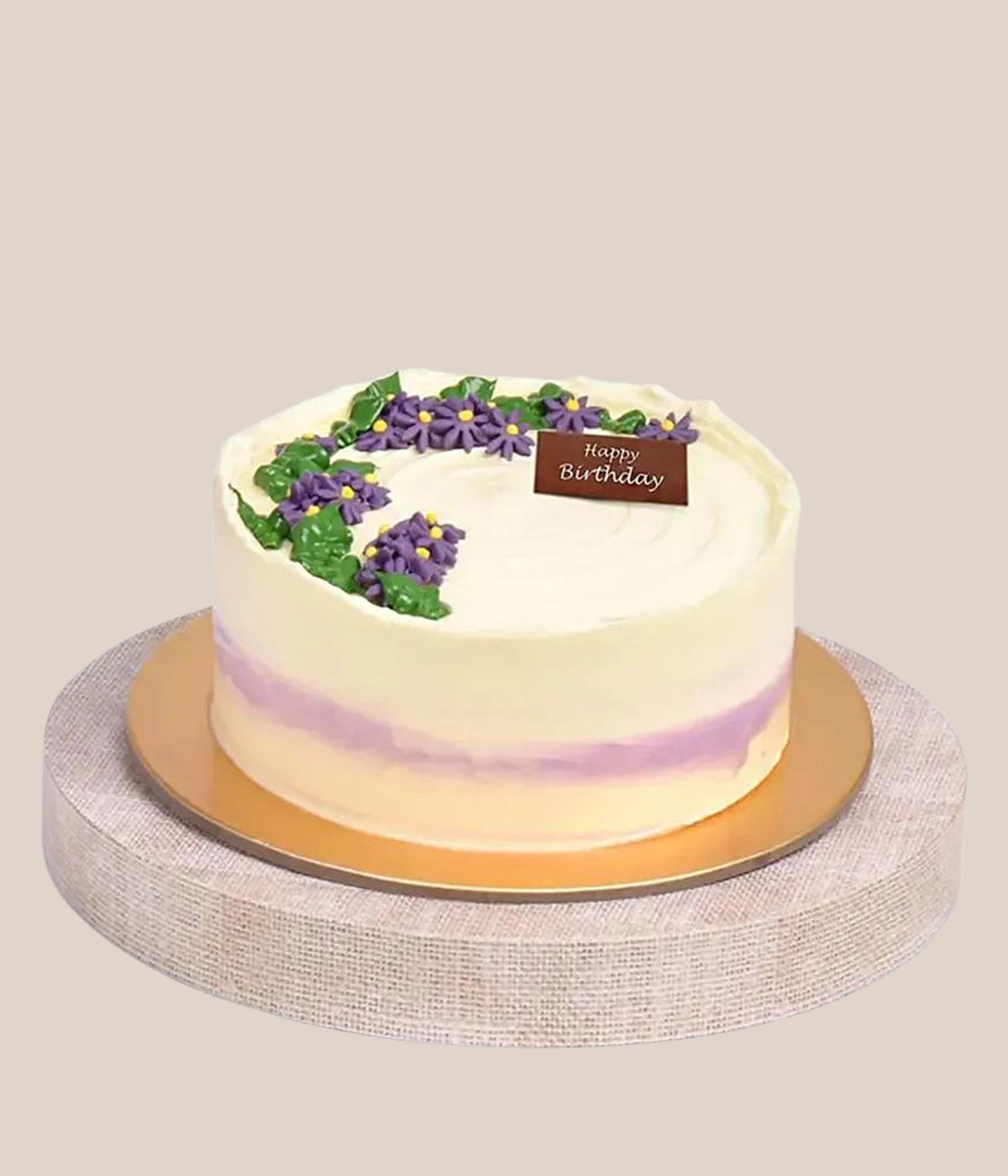 Aster Flower and Cake Combo