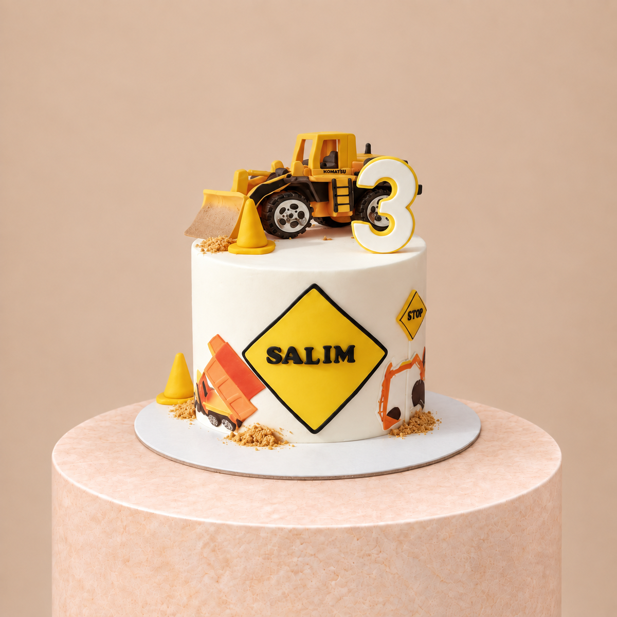 Baby Construction Cake