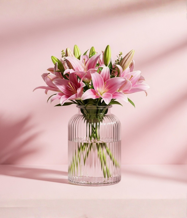 Blush Lily Vase