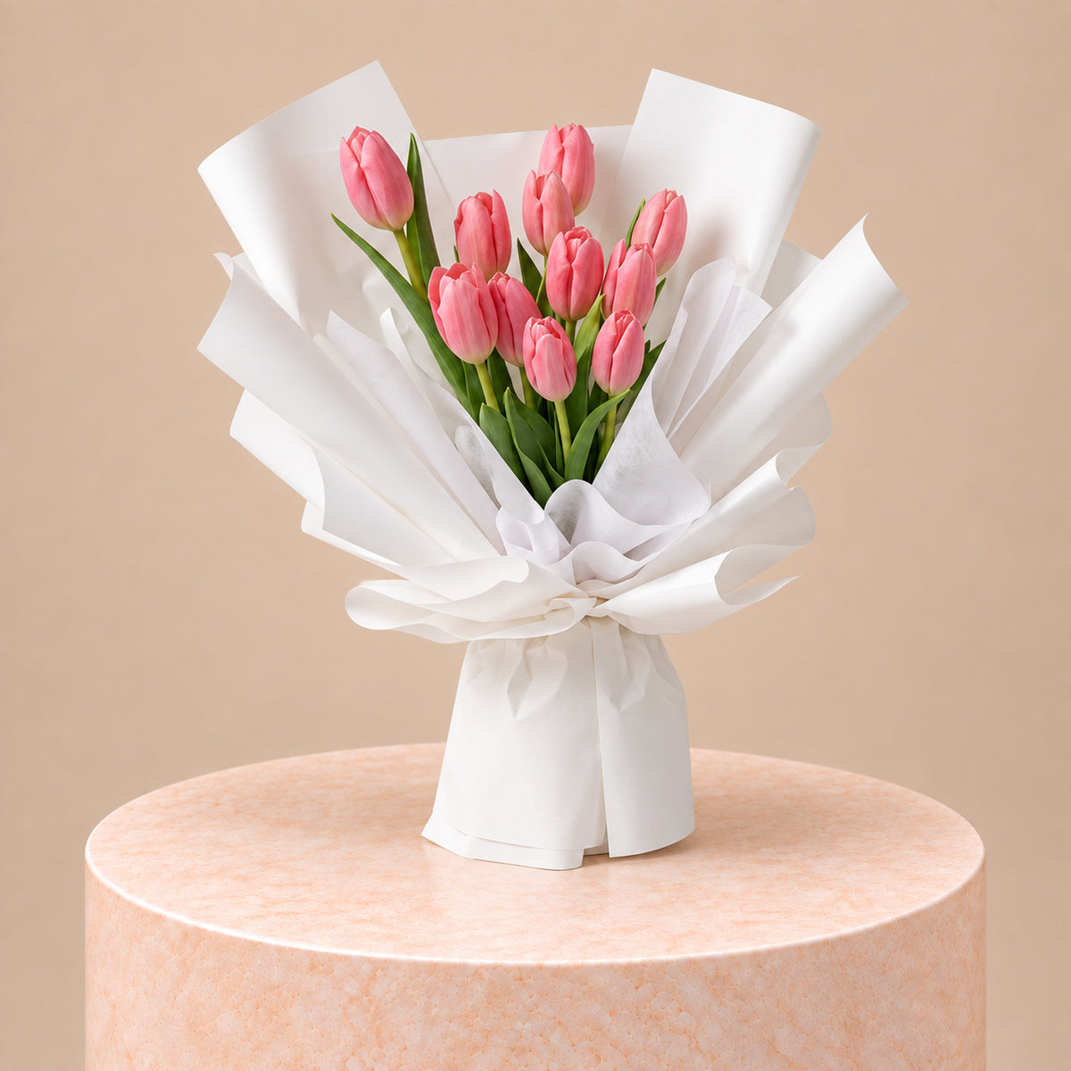 Blush Pink Tulips Luxury Arrangement