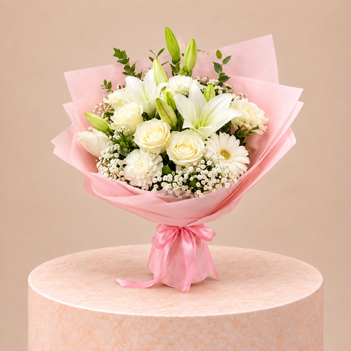 White Rose & Lily Elegance