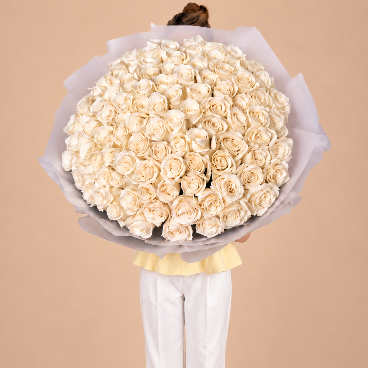 100 White roses