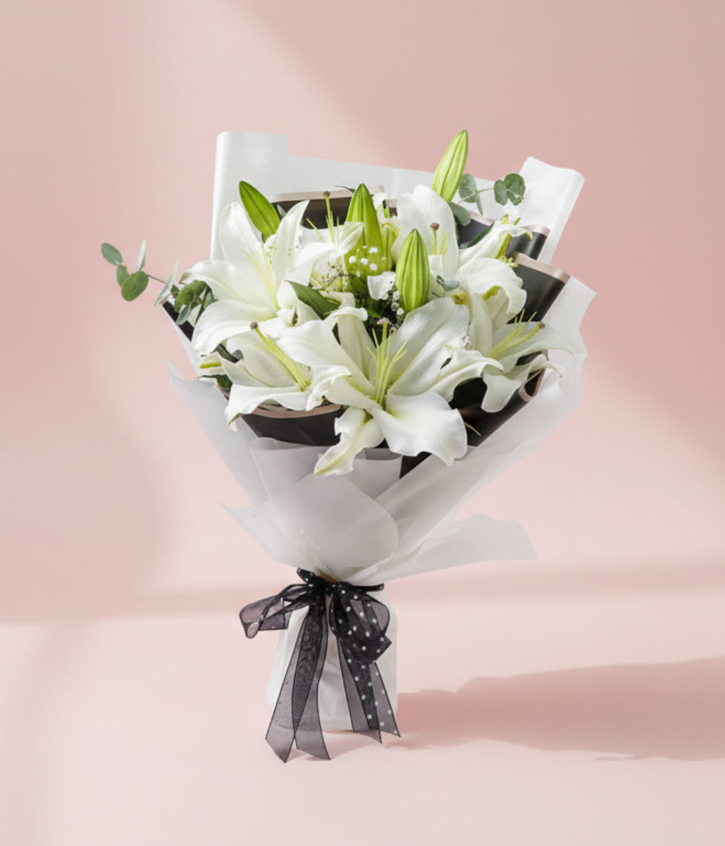 Charming White Lilies