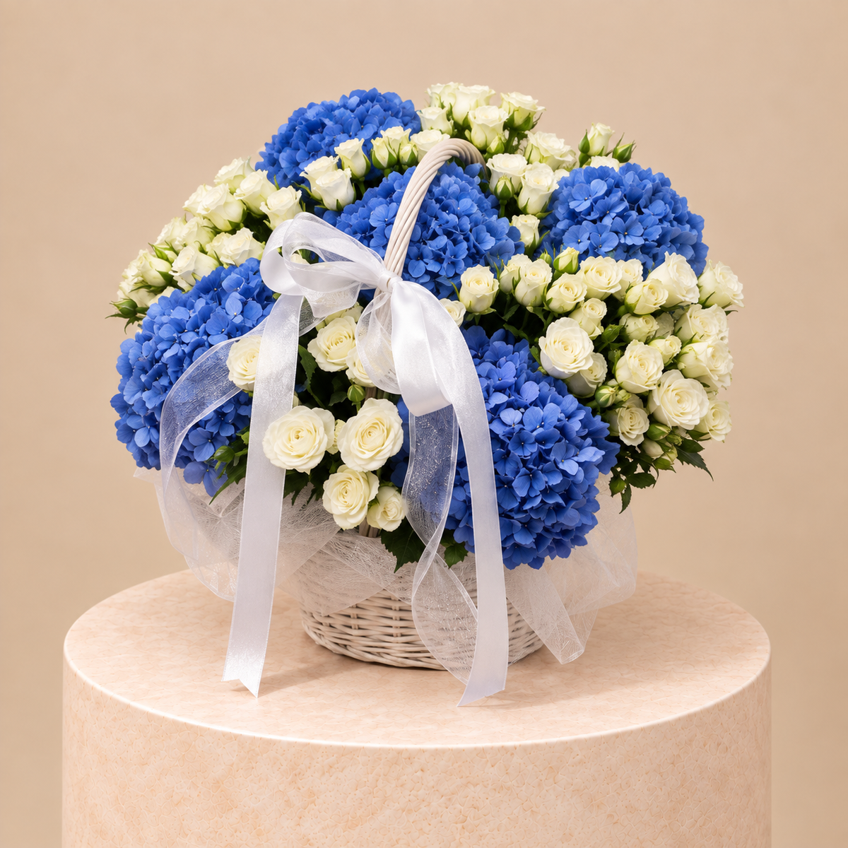 Blue Serenity Flower Basket