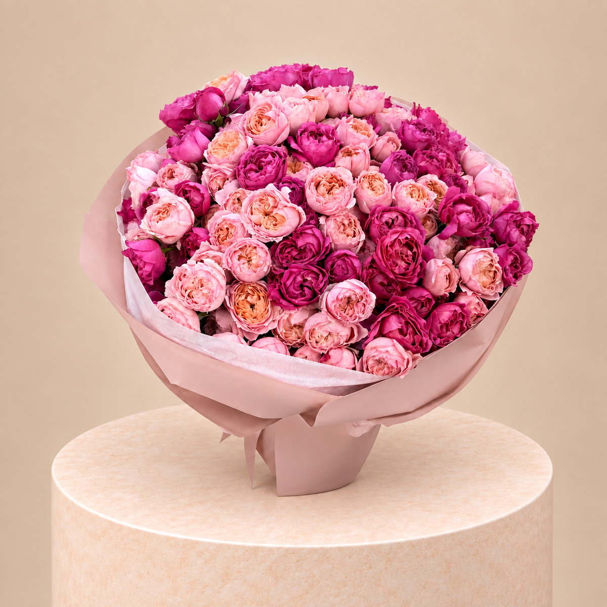 Rosy Petal Grandeur