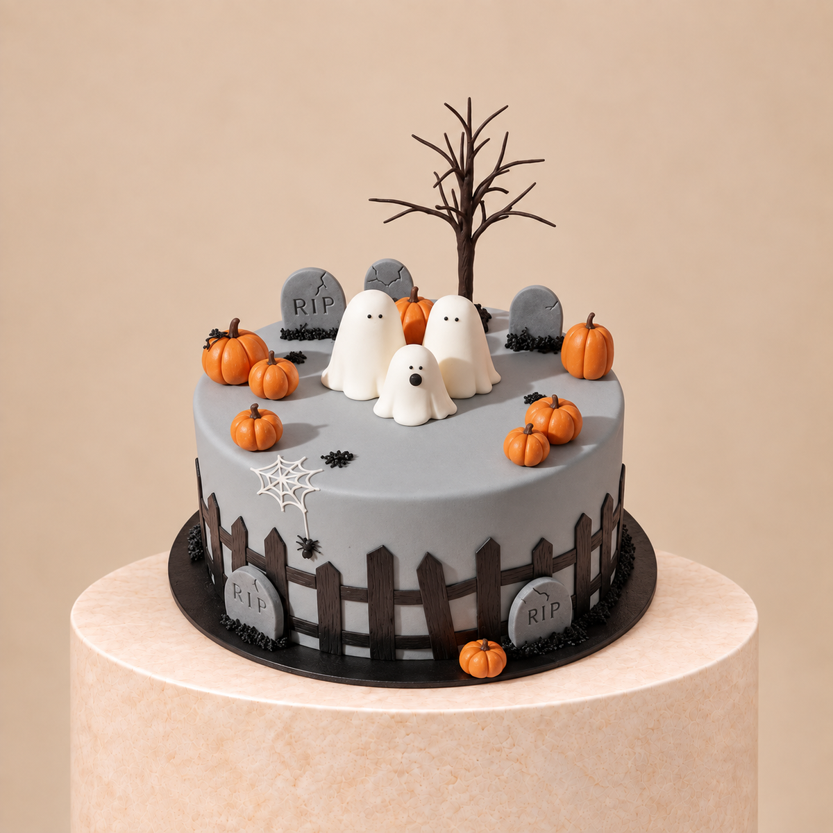 Halloween ghost cake