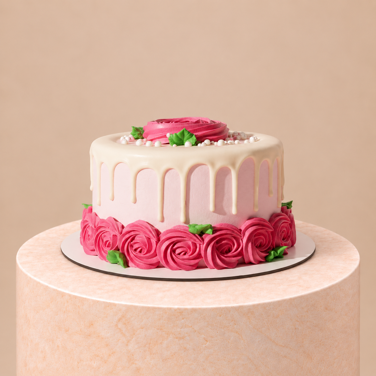 Blush Rose Cake