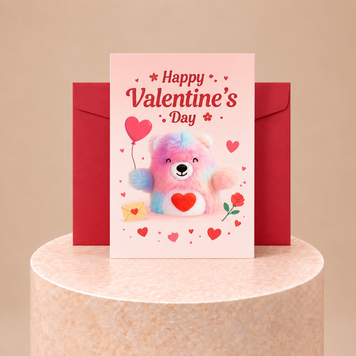 Valentine's Plush Bear Gift Card