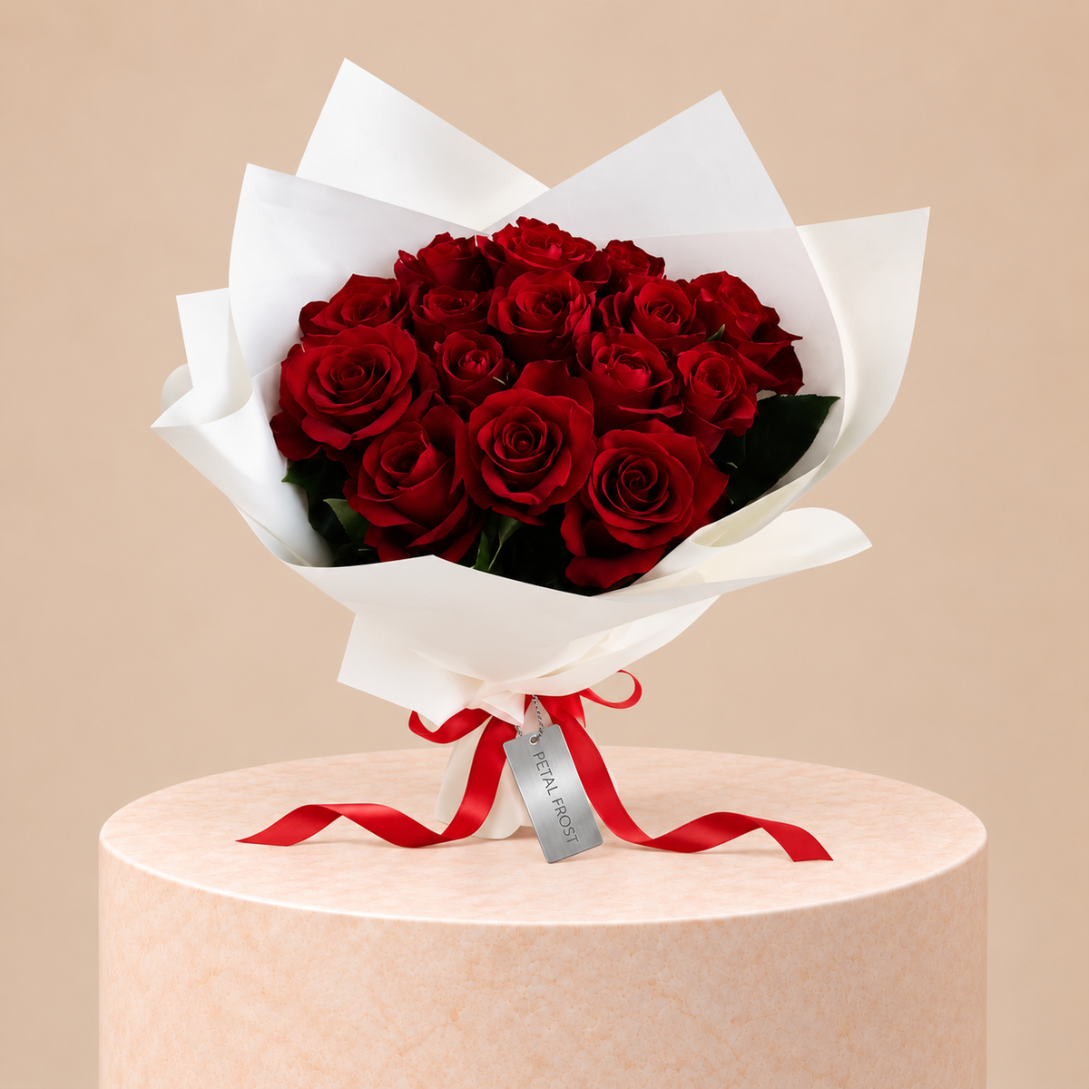 Blooms of red roses