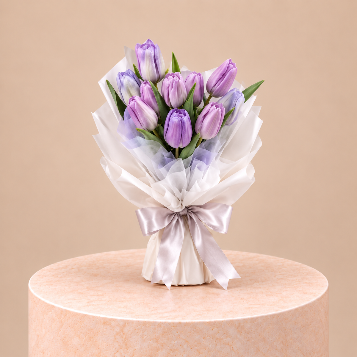 10 Purple Tulips