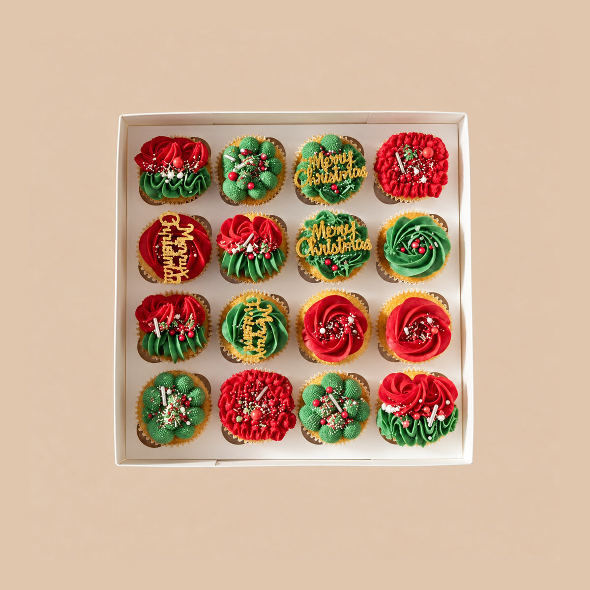 Christmas cupcakes