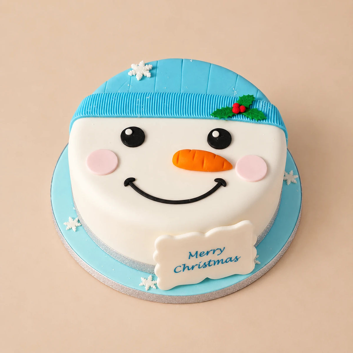 Christmas snow man cake (WebP Optimized)