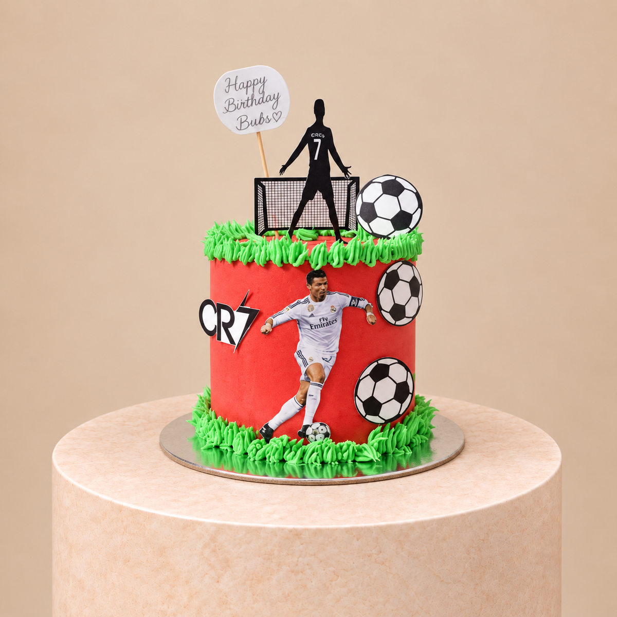Cristiano Ronaldo Football Theme Cake