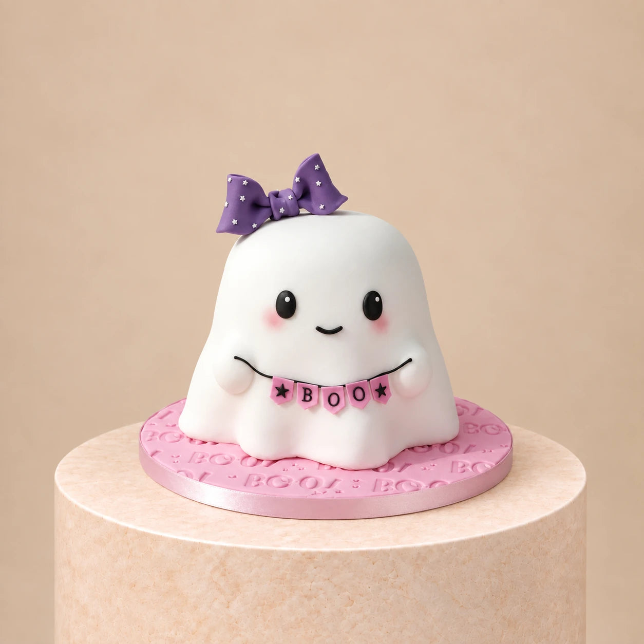 Cute Halloween Ghost Cake (WebP Optimized)