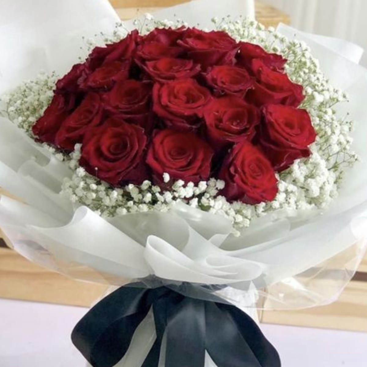 Endless Valentine Love bouquet – 20 red roses - Petal Frost Dubai