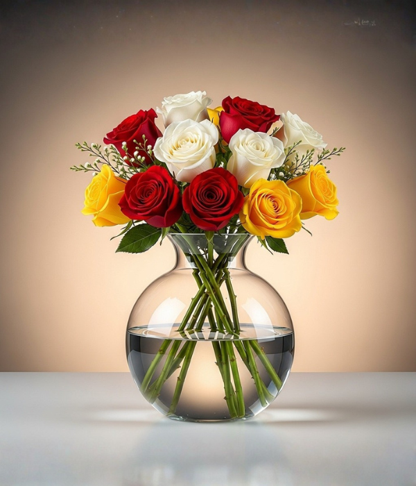 Golden Kiss Vase