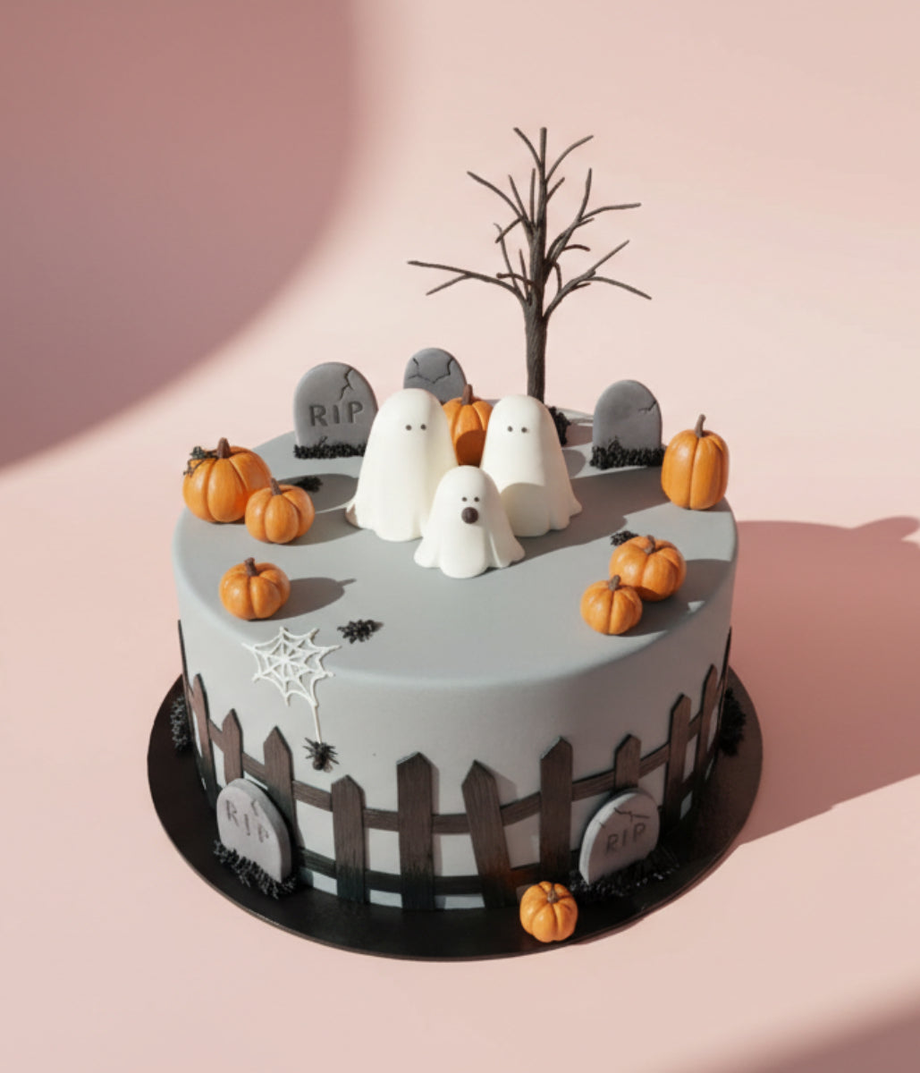 Halloween ghost cake