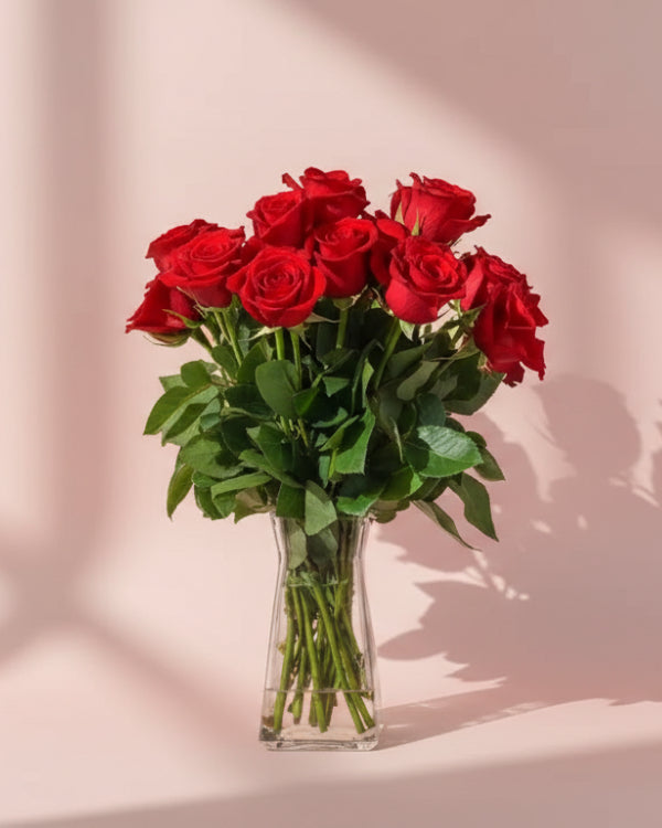 Pure Romance Rose Vase