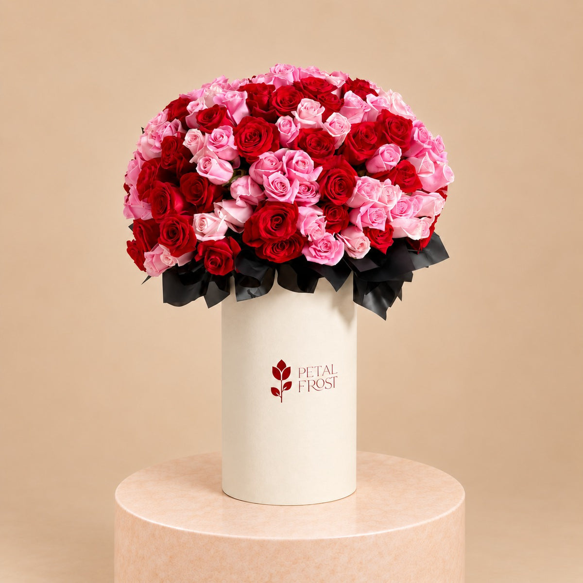 Scarlet Blush Rose Box