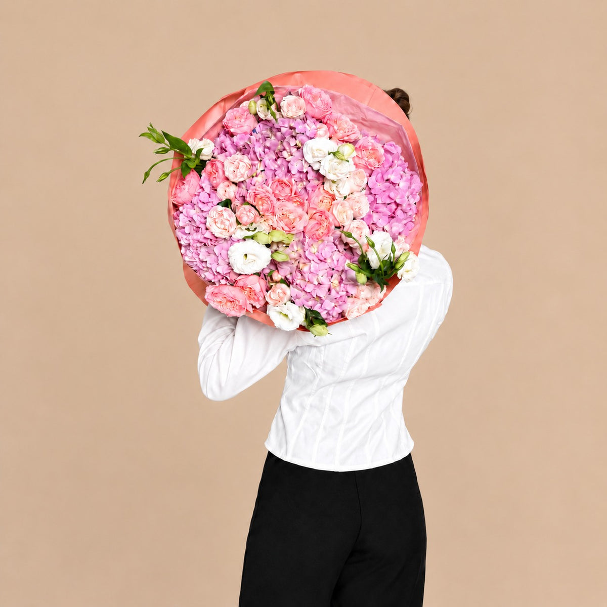 Blush Garden Pink Hydrangea Bouquet