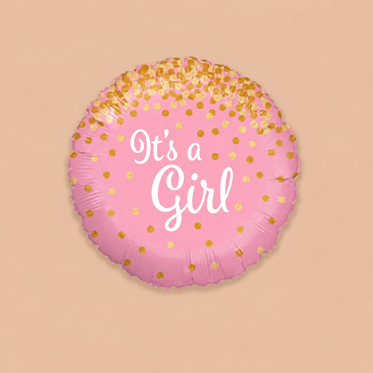 its a girl Round Foil Balloon 3
