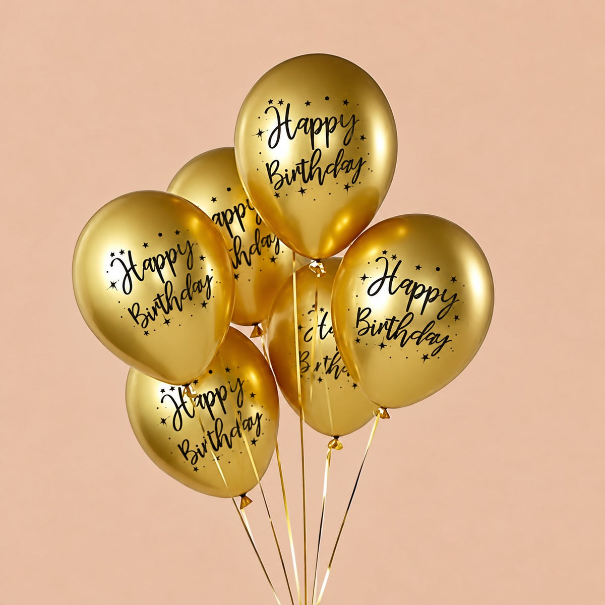 Golden Birthday Balloon