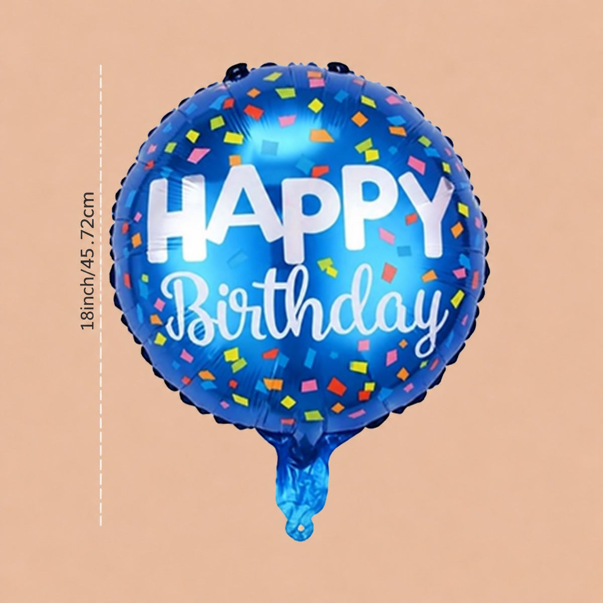 Happy Birthday Aluminum Foil Round Balloon