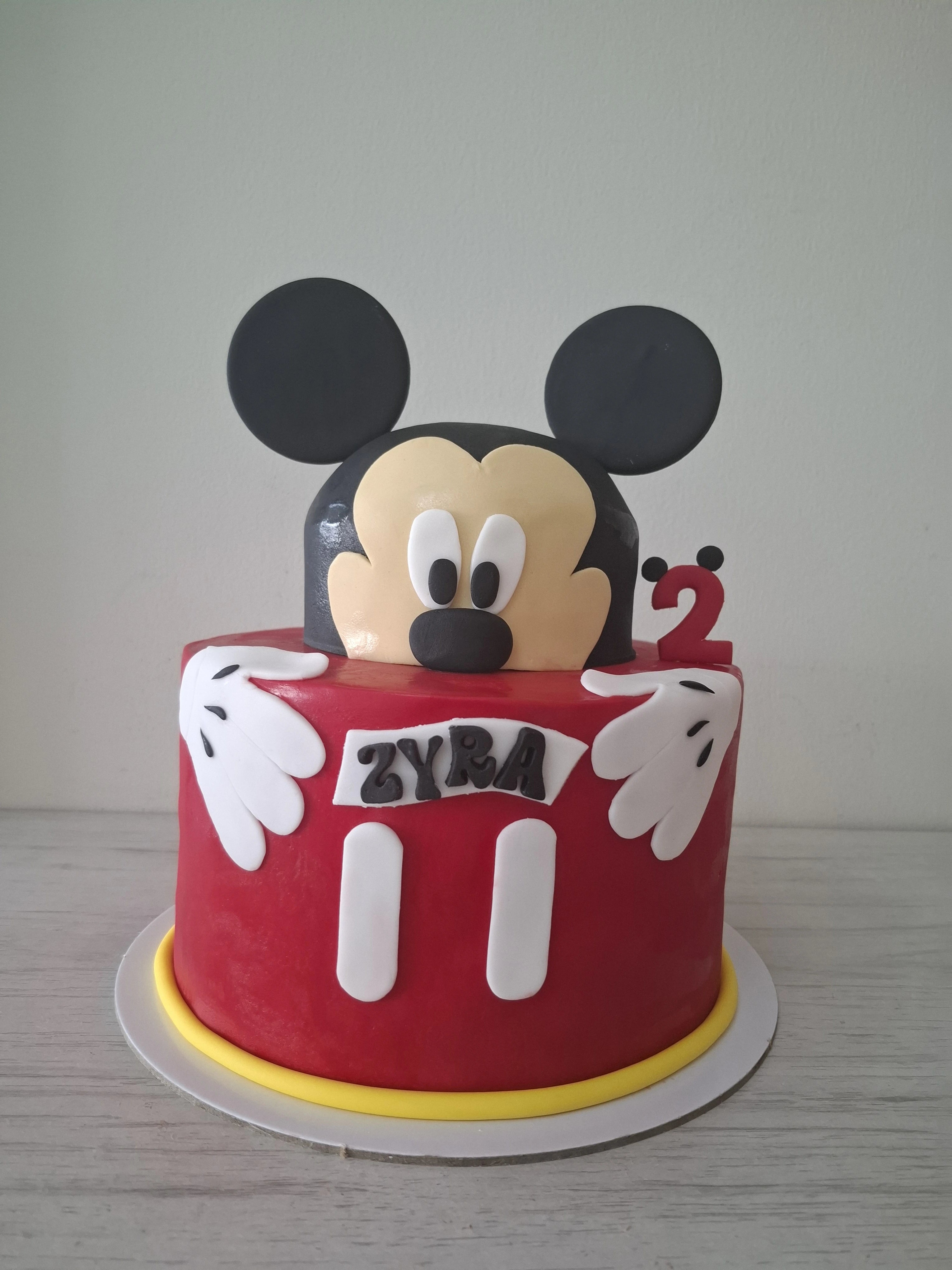 Mickey Mouse Themed Birthday Cake