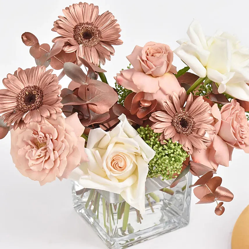 Monochrome Flowers and Tiramisu Cake