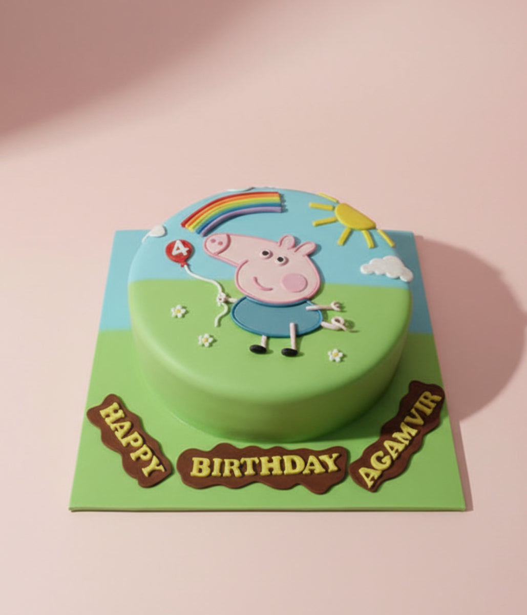 Peppa pig theme Cake