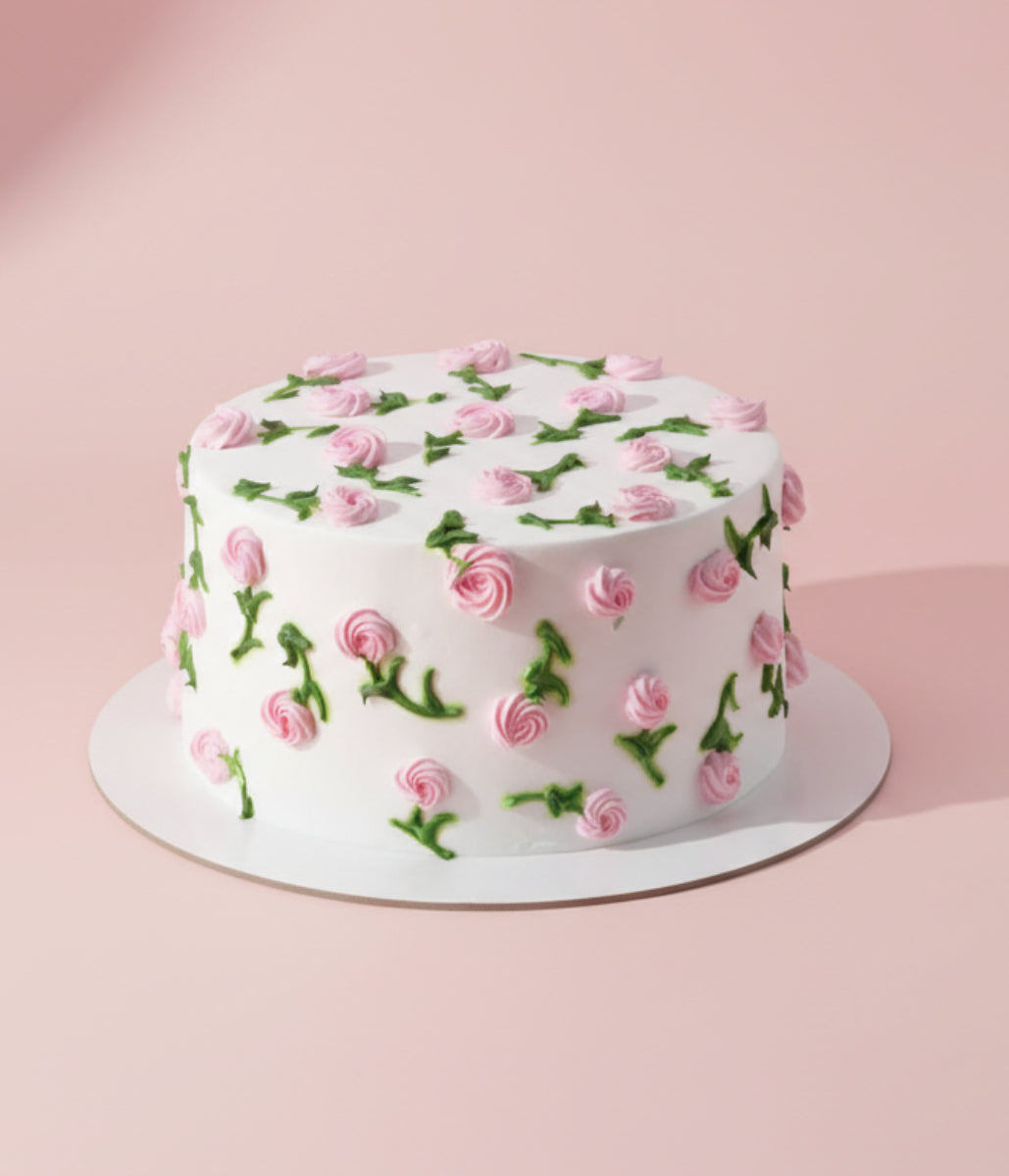 Pink Roses Cake