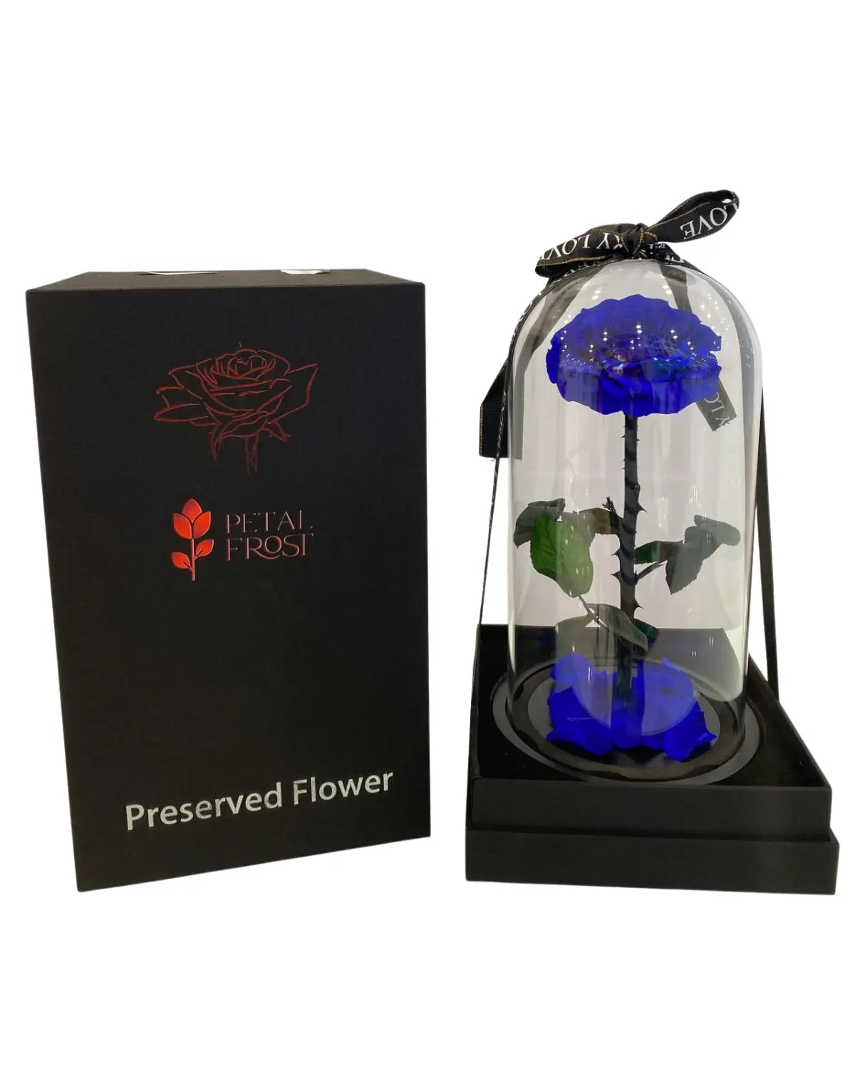 Blue preserved flower for him best gift
