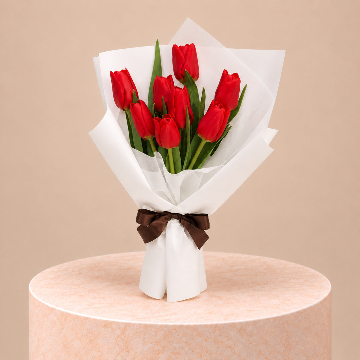 Red Tulips Timeless Romance Bouquet