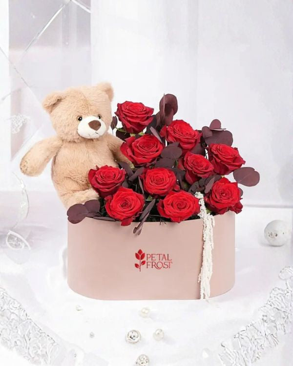 Rose Whisper Cuddles Arrangement