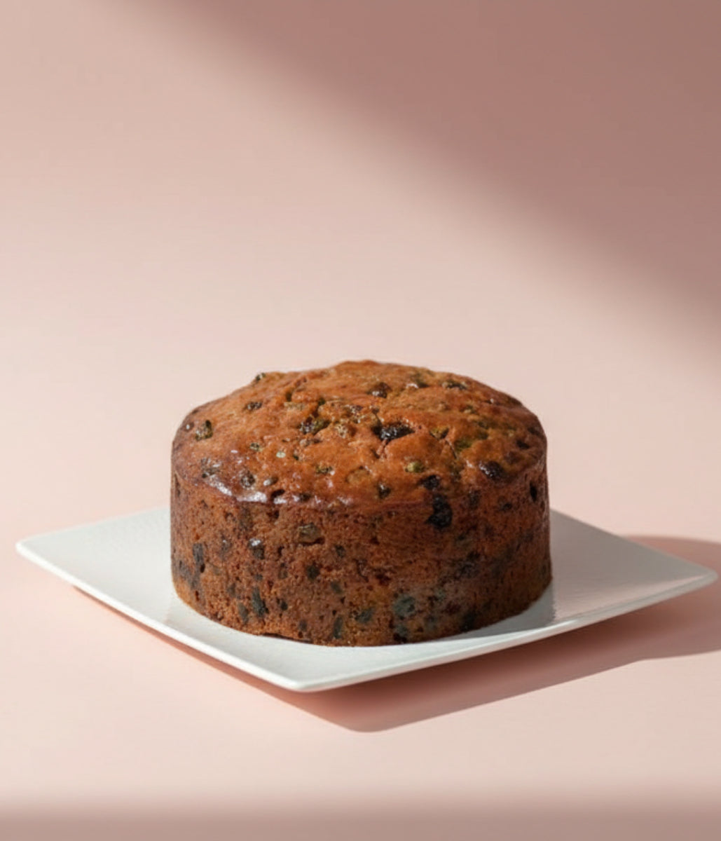 Traditional rich Christmas fruit cake