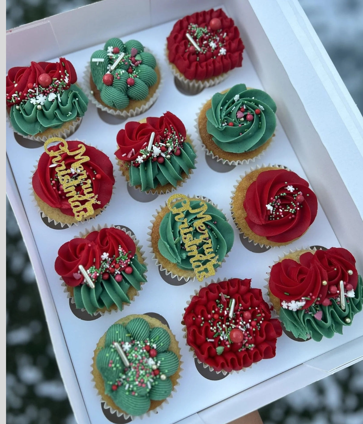 Christmas cupcakes