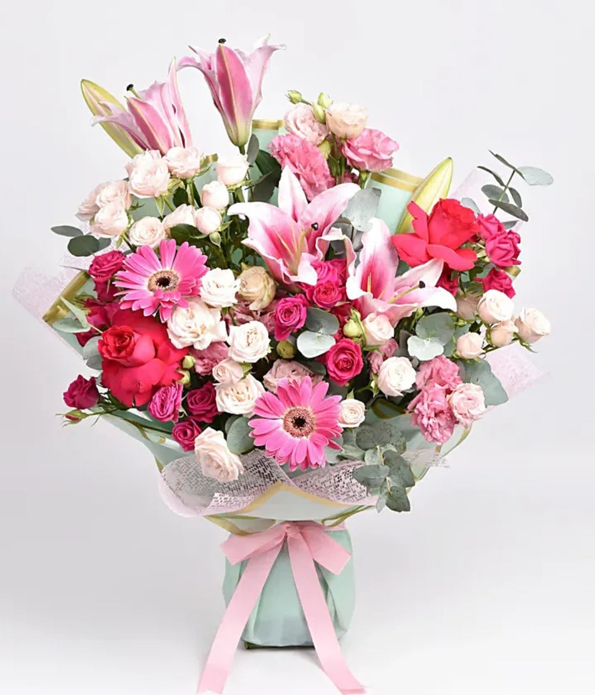 Pink Beauty Mix Flowers Grand Bouquet