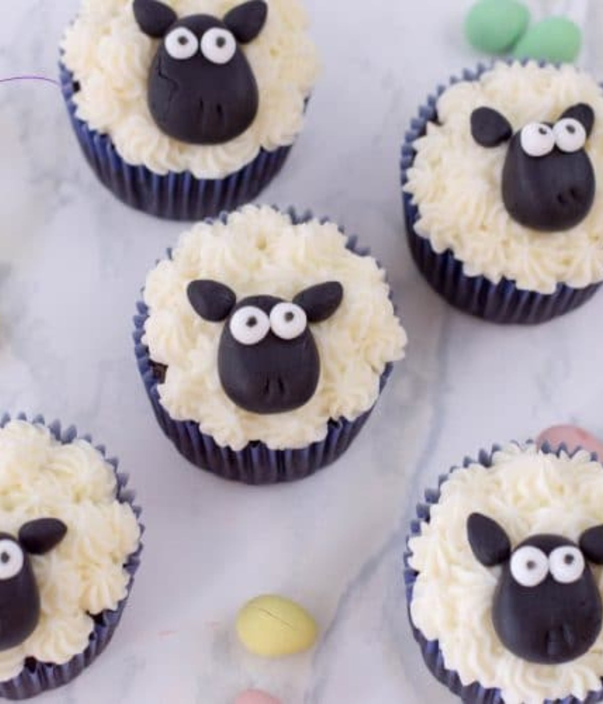 Sheep Cupcakes