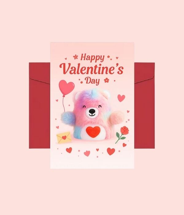 Valentine's Plush Bear Gift Card
