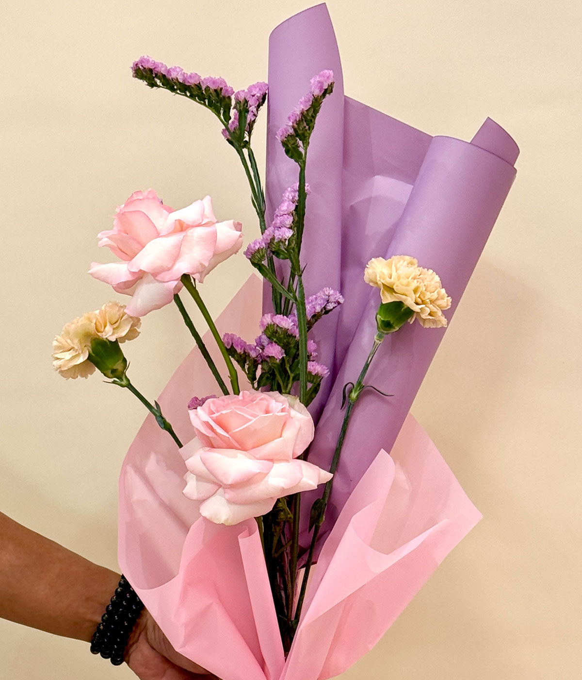 bouquet of static pink