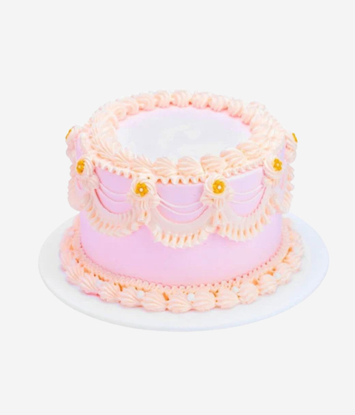 Peach & Pink Vintage Cake