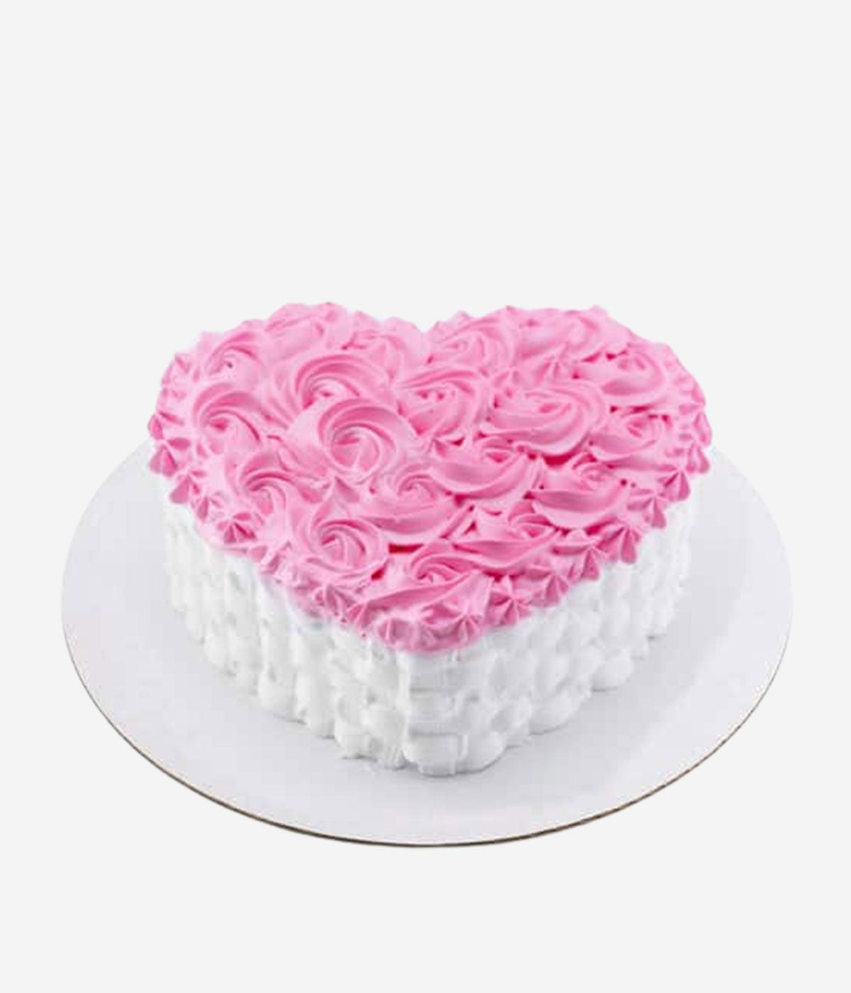 Pink Heart Basket Cake