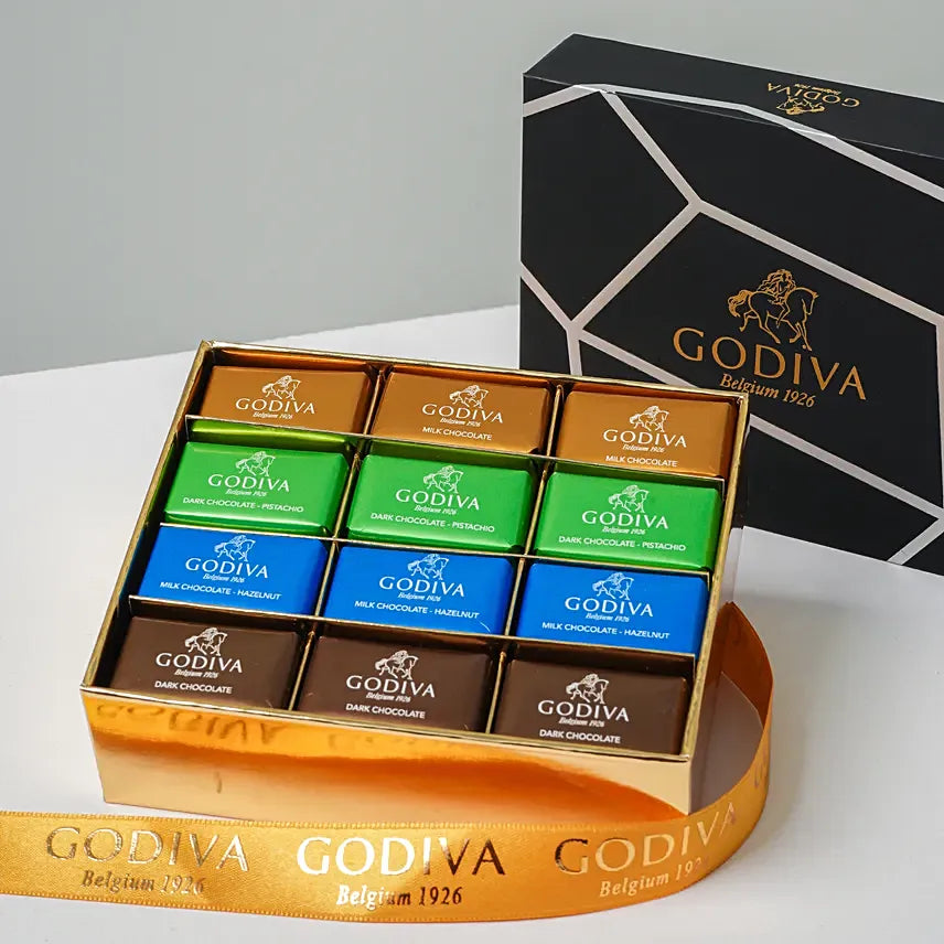 Exotic Blossoms & Godiva Chocolate Box