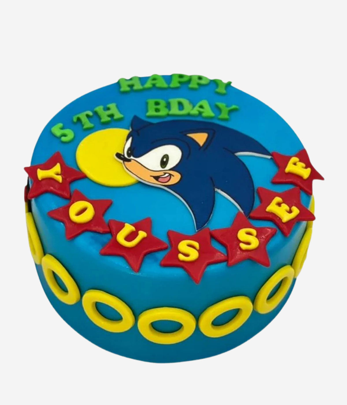 Sonic Rings Cake